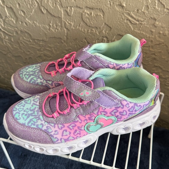 Skechers & Justice Girl's Sneaker Bundle Lot of 3 Pairs Size 4 Kids Shoes - Picture 4 of 12